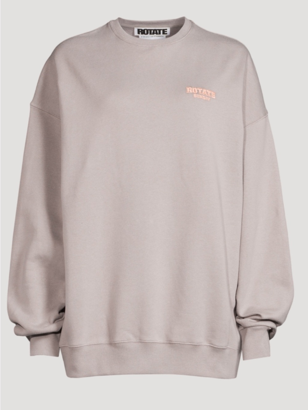 ROTATE Birger Christensen Dusty Pink Logo Sweatshirt